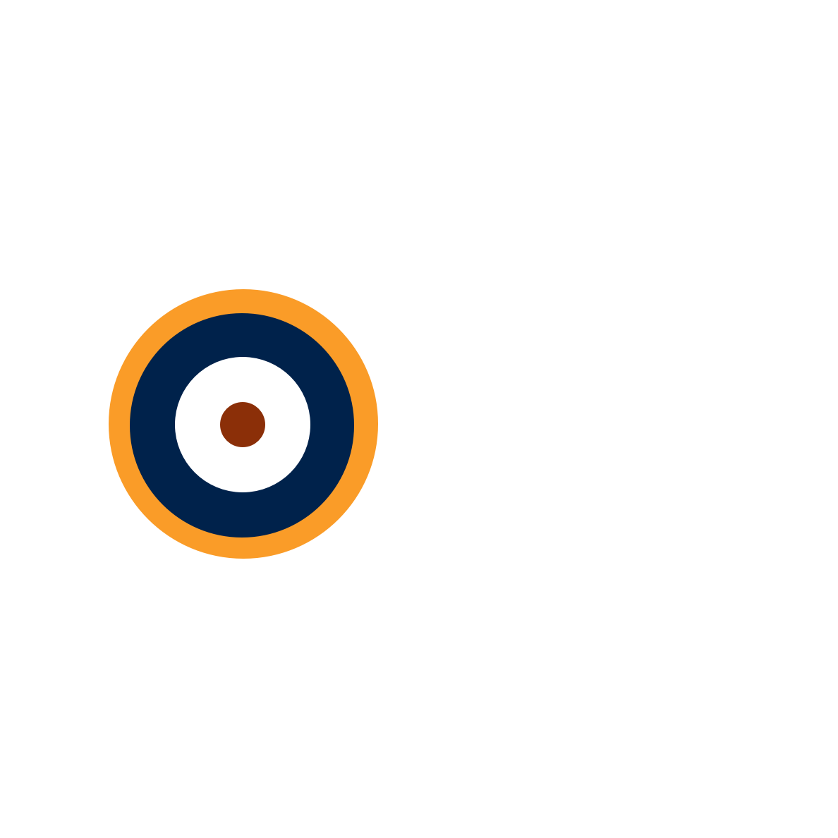 Square Logo Text White